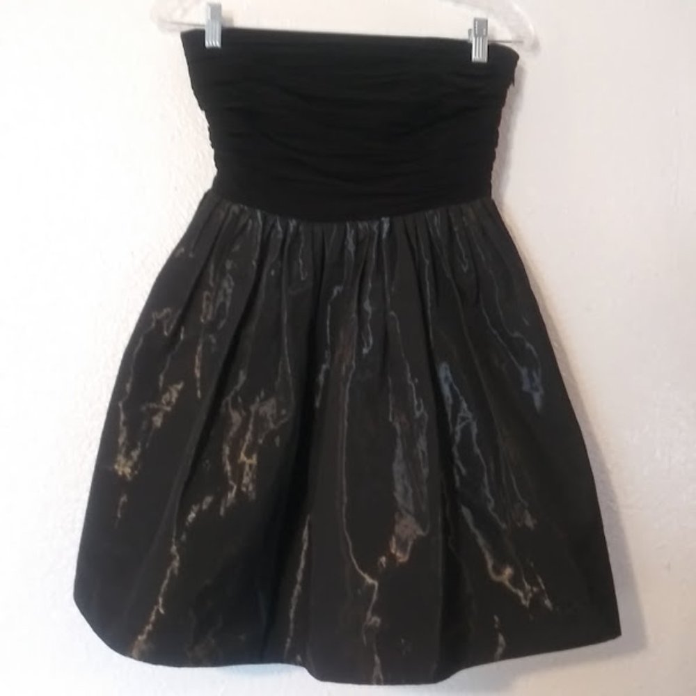 Armani Exchange Women's Size 2 Strapless mini blackc ocktail dress